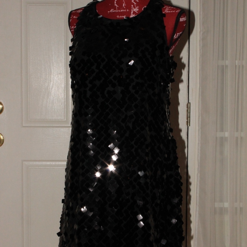 Black Sequin Dress